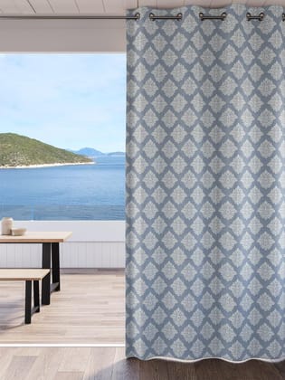 DDECOR - 100% Polyester Door 7 Ft|135 CM X 225 CM| - Blue