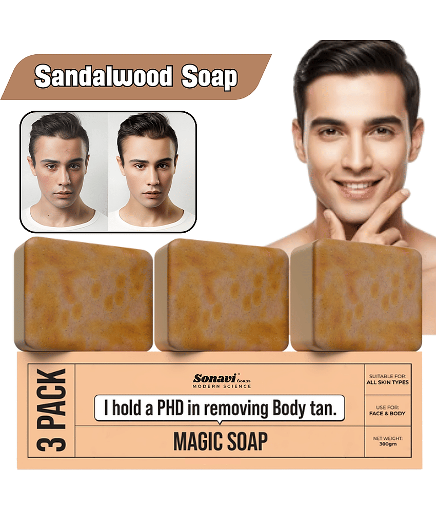 Sonavi Skin Whitening GHARSOAP Soap for All Skin Type ( Pack of 3 )