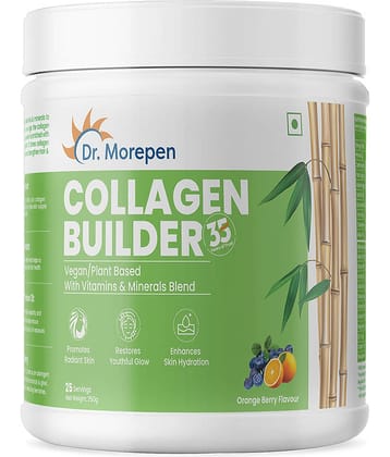 Dr. Morepen Natural Collagen Builder with Vitamins & Minerals 100% Veg (Orange Berry, 250g)