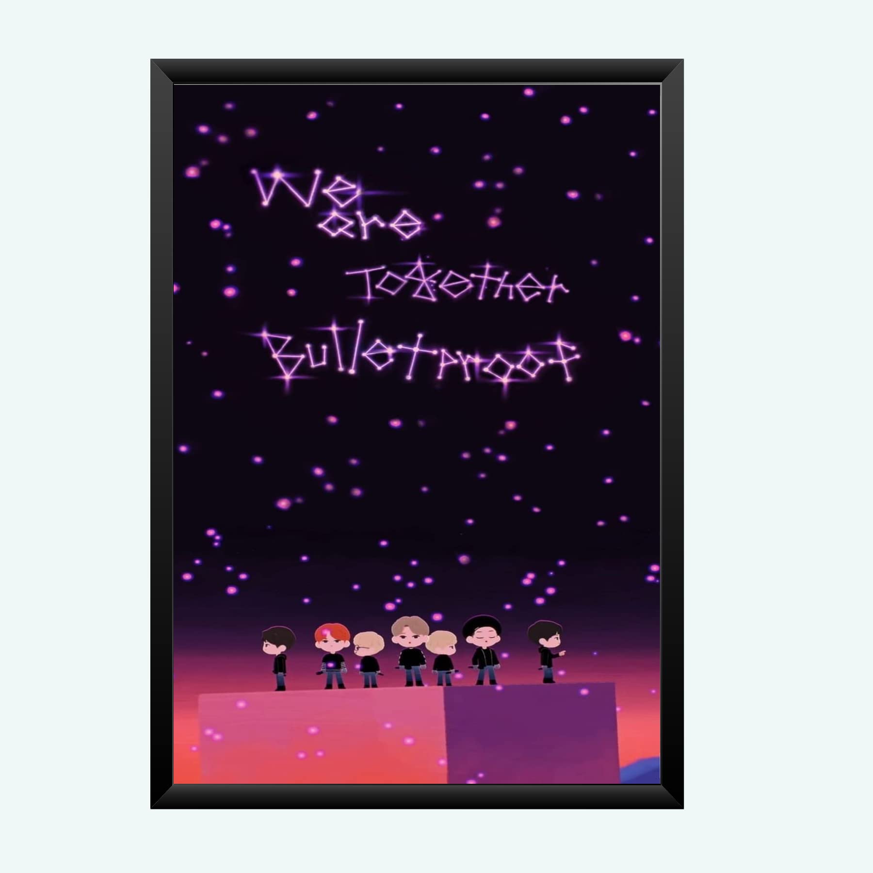 Nokkes Bts Army Bangtan Boy V suga J-Hope Jungkook Jin Jimin Rm 8X12 Inch Size Photo Frame Photo Home Office_bts4_31