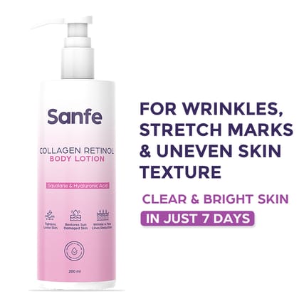 Sanfe Collagen Retinol Body Lotion - 200ml