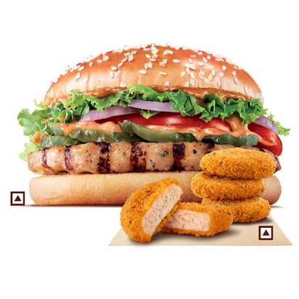 Chicken Whopper+4pcs Crunchy Chicken Nuggets