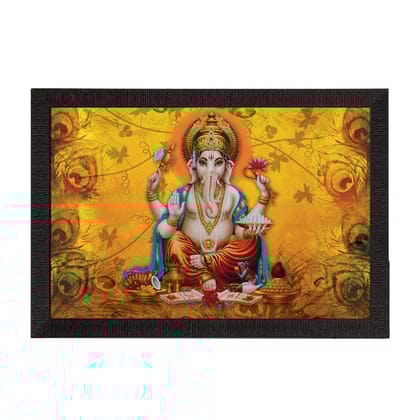 Lord Ganesha Satin Matt Texture UV Art Painting