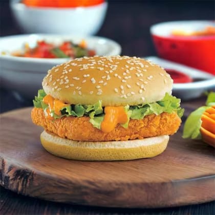 Crispy paneer burger