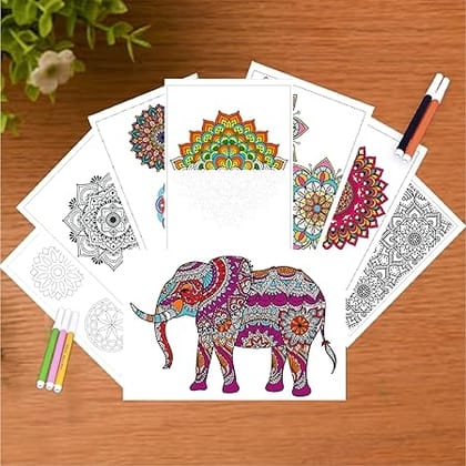 PlayMagic Mystical Mandala Coloring DIY Art and Craft Set