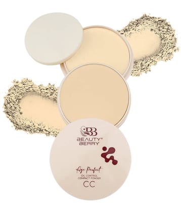 Beauty Berry Age Perfect Oil Control Compact Setting Powder Ivory 20g, Rose Blush (Shade - 02)