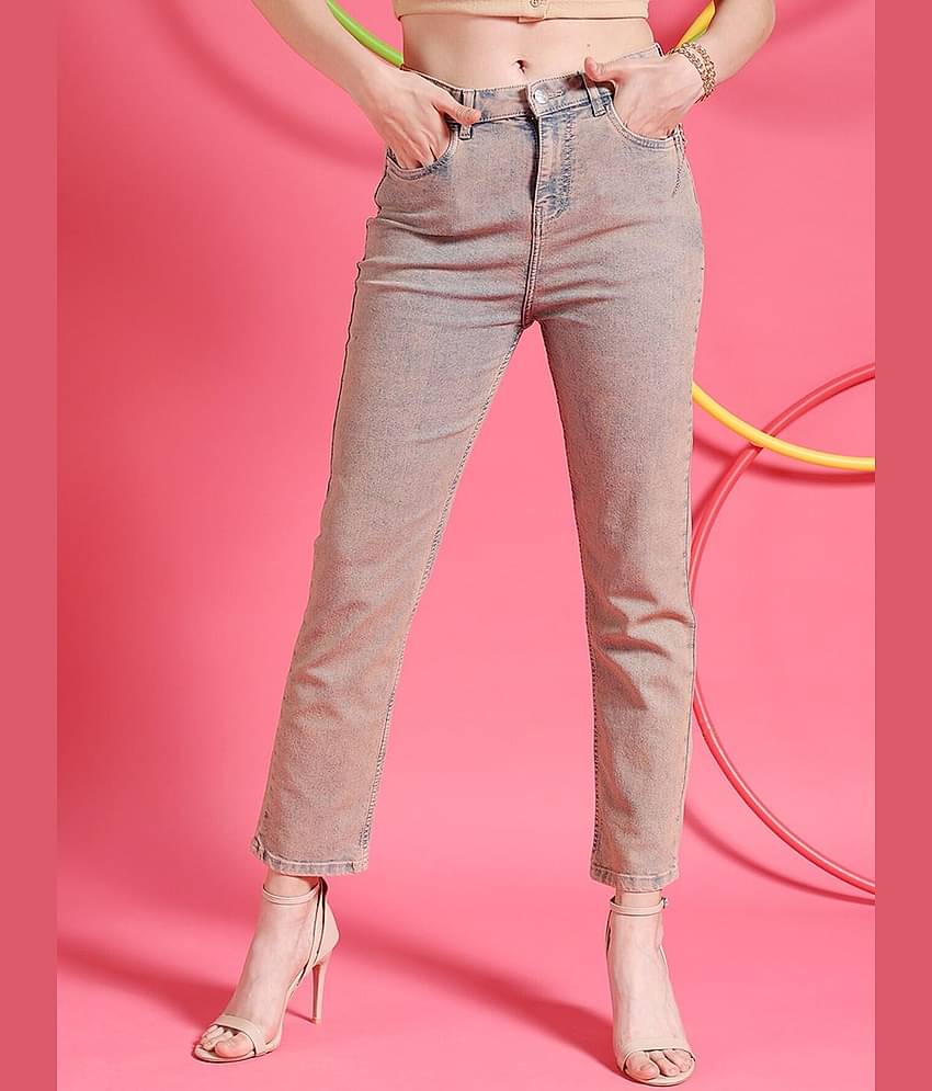 Freehand - Blue Cotton Blend Straight Fit Women's Jeans ( Pack of 1 )