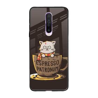 Tea With Kitty Glass Case For Poco X2