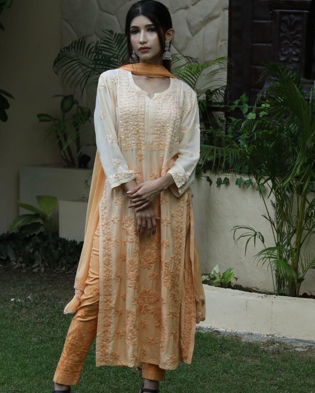Gauhar yellow suit