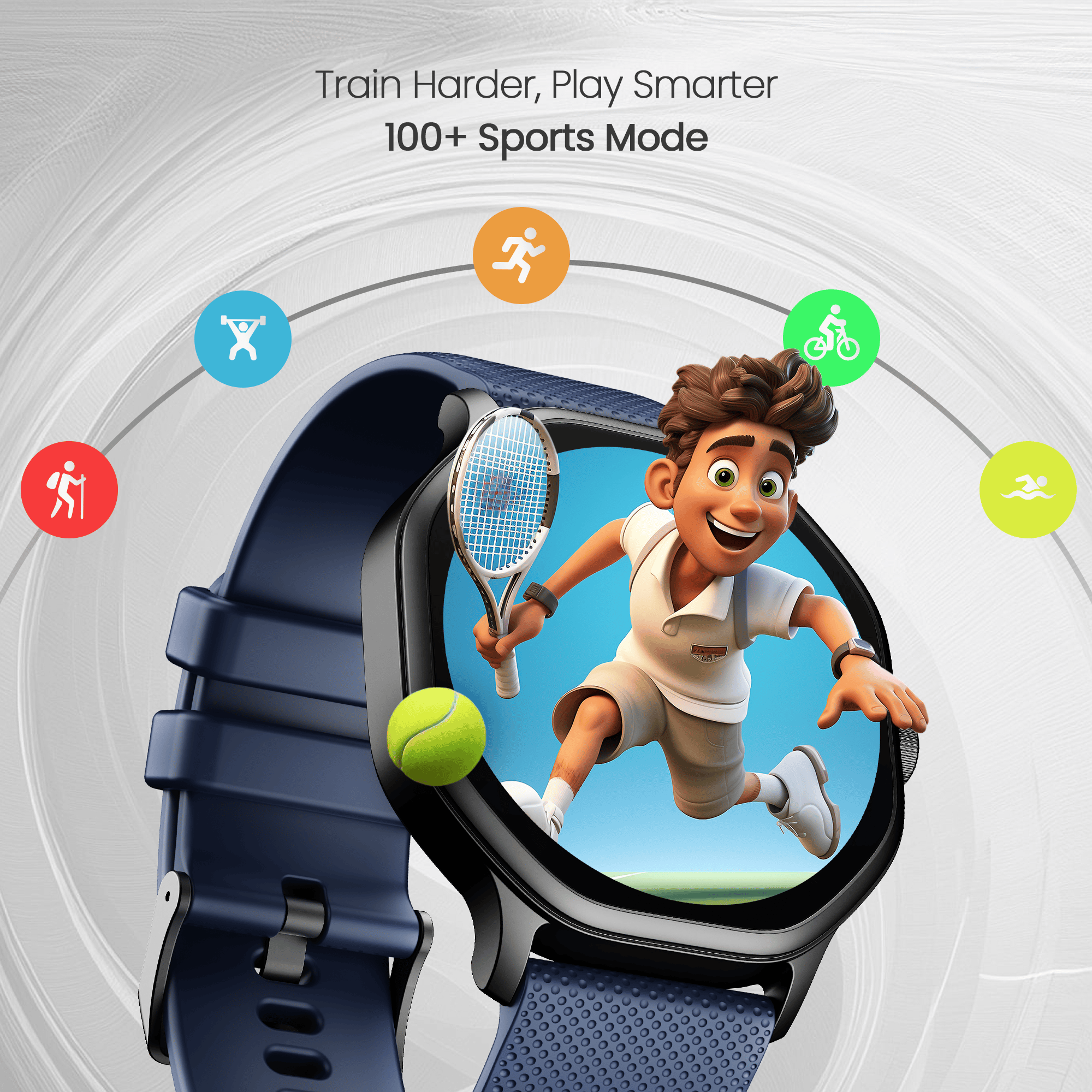 Cellecor E7 Cosmic 1.39" HD OGS Display I BT Calling I AOD Display I smart Watch in  Blue