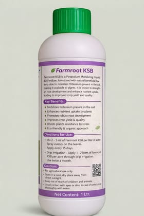 Farmroot KSB Potassium Mobilizing Liquid Bio Fertilizer =  1*10 Ltr
