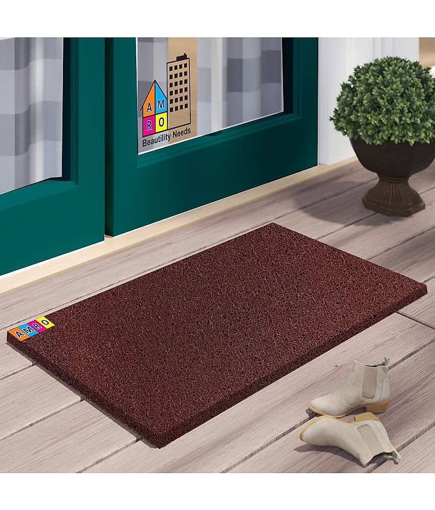 AMRO Beautility Needs - Brown Polypropylene Rectangular Floor Mat ( Pack of 1 )