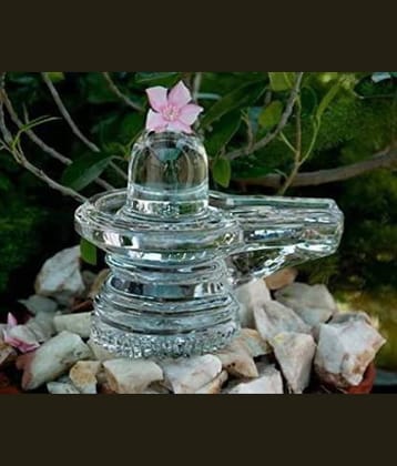 Shri Astha Vinayak Crystal Shivling Idol ( 4.5 cm )