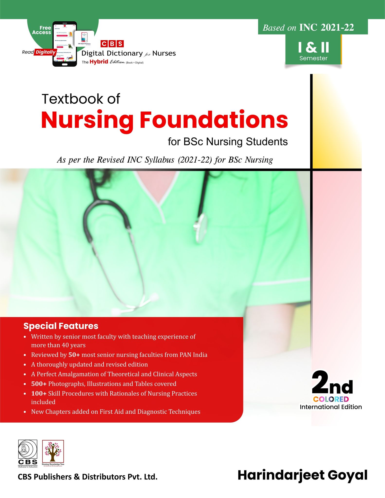 Textbook Of Nursing Foundations For Bsc Nursing Students Based On Inc 2021-2022 I & II Semester 2ed (pb 2022)