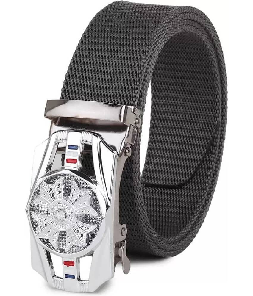 Clock21 - Gray Nylon Men's Casual Belt ( Pack of 1 )