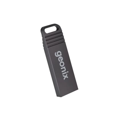 Geonix Pendrive 8GB, Metal USB 2.0 Flash Drive, Ideal for Data Transfer & Storage,  (Black)