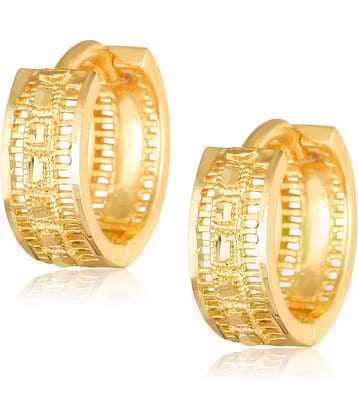 Vighnaharta Round Shape alloy Gold plated Bali, Chand Bali Earring for Women and Girls- (VFJ1476ERG)