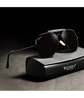 RESIST EYEWEAR Black Pilot Sunglasses ( Pack of 1 )