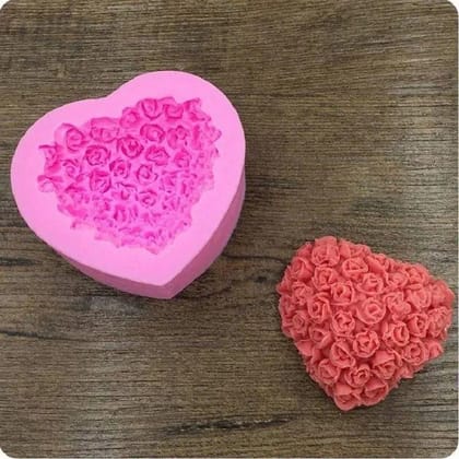 Rose Heart Candle