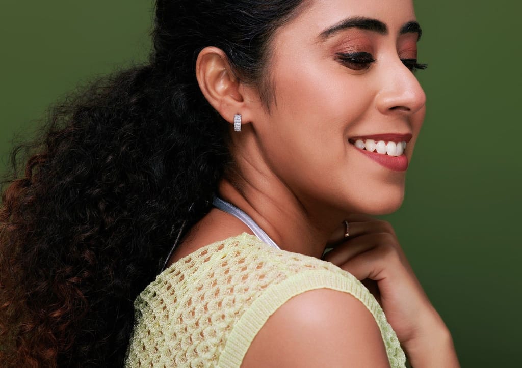 Two Line Boxed Hoop Earrings