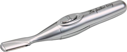 Nawani Bi-Feather King Eyebrow Hair Remover and Trimmer for Women (Silver)