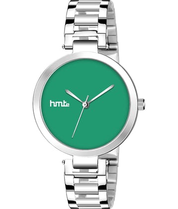 HMTe - Silver Metal Analog Womens Watch