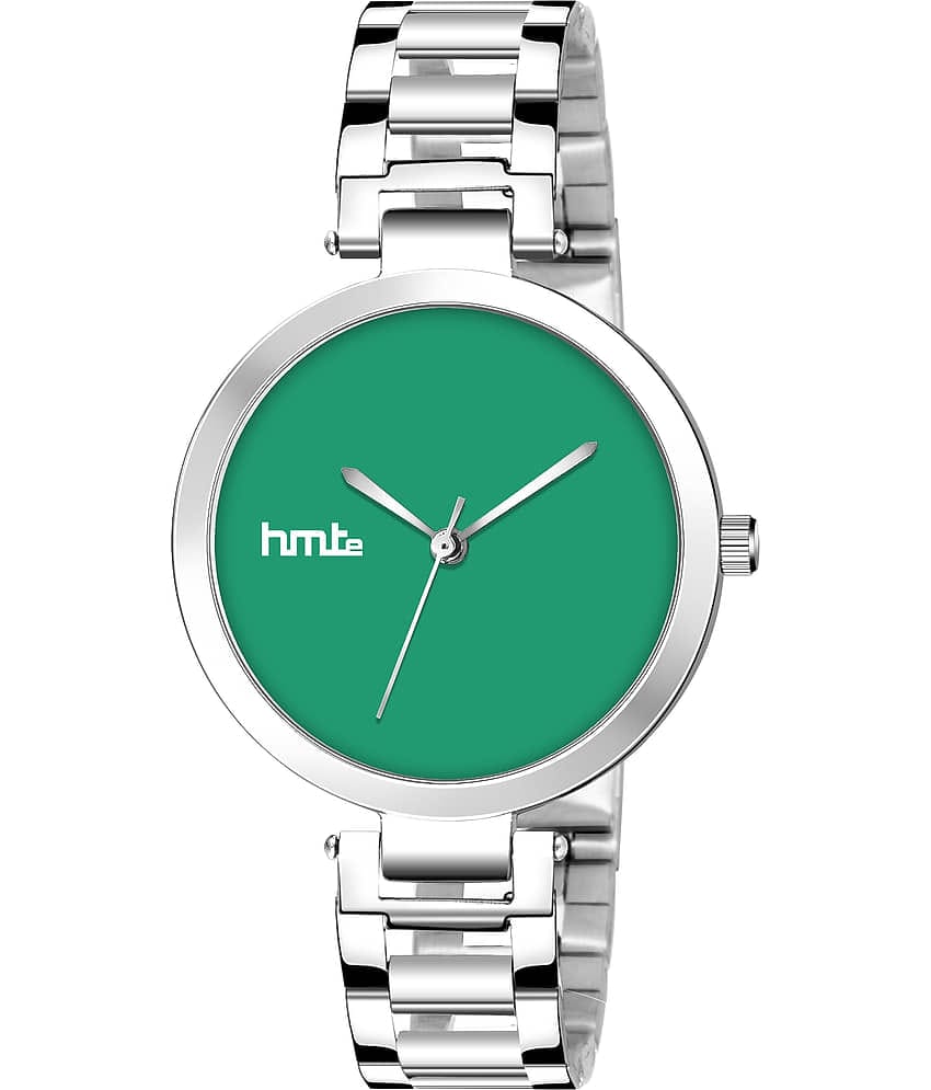 HMTe - Silver Metal Analog Womens Watch