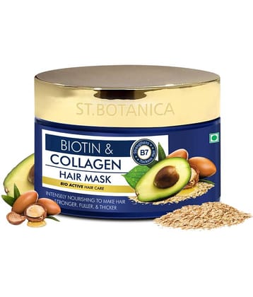StBotanica Biotin & Collagen Hair Mask For Stronger, Fuller hair Hair Mask 200 mL