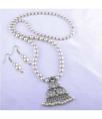 Silver Shine Alloy Silver Contemporary Contemporary/Fashion Antique Necklaces Set