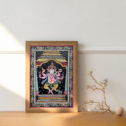 Patta Painting of Lord Ganesha