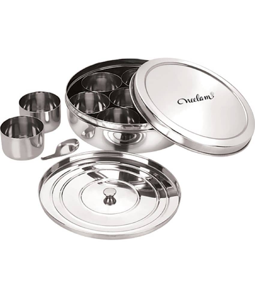 Neelam - Silver Steel Spice Container ( Pack of 1 )