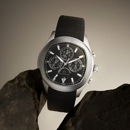 Carlington Legacy Series Analog Wrist Watches with Chronograph & Silicone Rubber Strap for Men - CT 9999