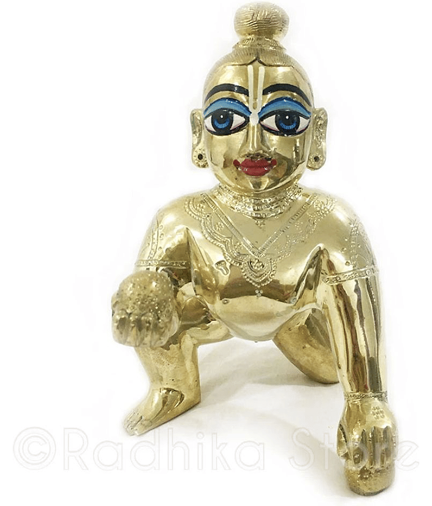 Ayansh Laddu Gopal Brass Idol