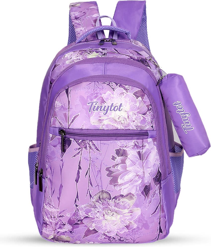 Tinytot 30 Ltrs Purple School Bag for Boys & Girls