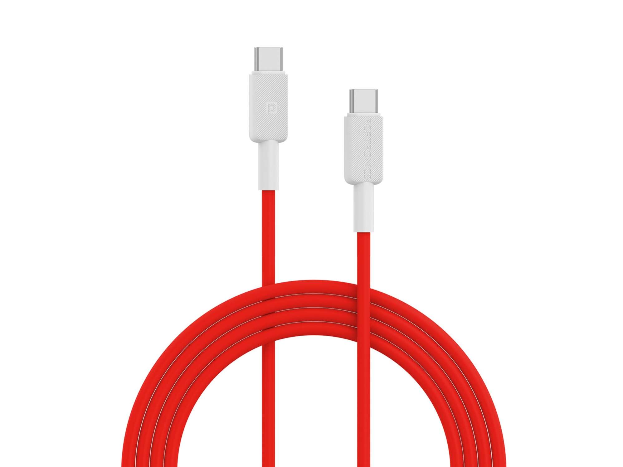 Portronics Konnect Link C Square 100W Type C to Type C Fast Charging PD Cable with 480Mbps Data Sync for Laptop, Smartphones, iPhone 15 series, MacBook and Other Type C devices,1M Length - Red