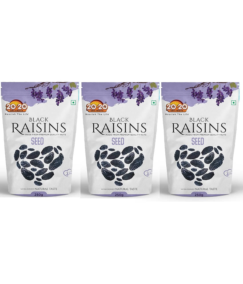 20-20 Dry Fruits Black Raisins 750 g