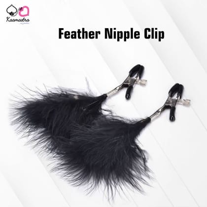 Kaamastra Feather Nipple Clip-Black / Free Size / 34022090