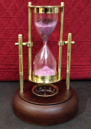 WOOD BRASS TIMER