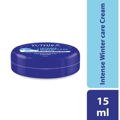 Yuthika Intense Winter Care Cream 15ml Pack of 10, Non Greasy Moisturizing Cream for Dry to Very Dry Skin