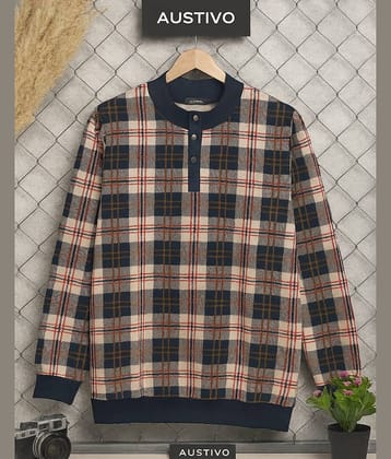 AUSTIVO Cotton Blend High Neck Men's Sweatshirt - Multi ( Pack of 1 )