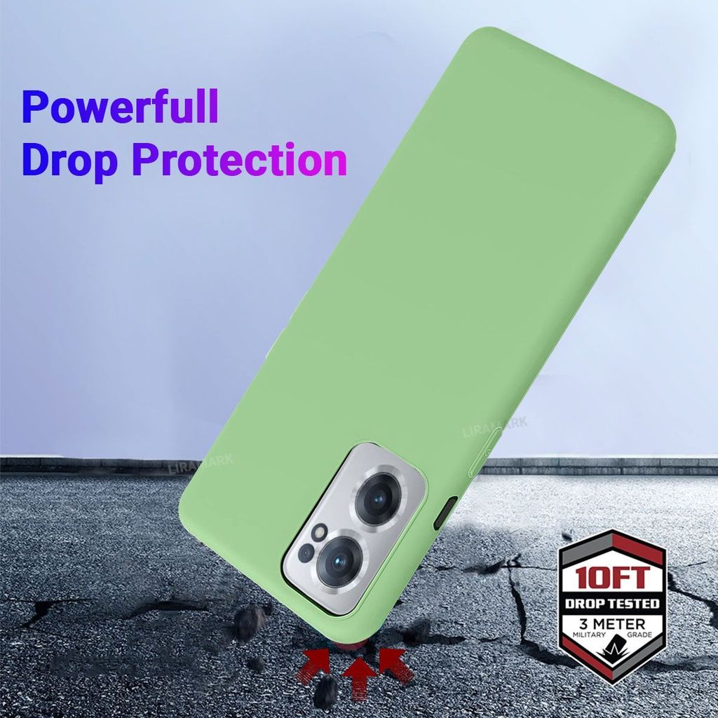 LIRAMARK Liquid Silicone Soft Back Cover Case for OnePlus Nord CE 2 5G / 1+Nord CE 2 5G