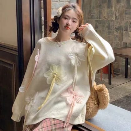 Don Bow pullover-White / XS