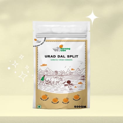Morning Wale Urad Dal Split Chilka (450g) | Split Black Gram with Skin | High Protein & Fiber