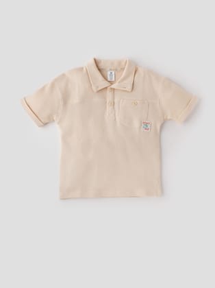 Popees Fashionable Half Sleeve T-shirt with Pocket (1-8 Years) for Boys-1-2 YEAR