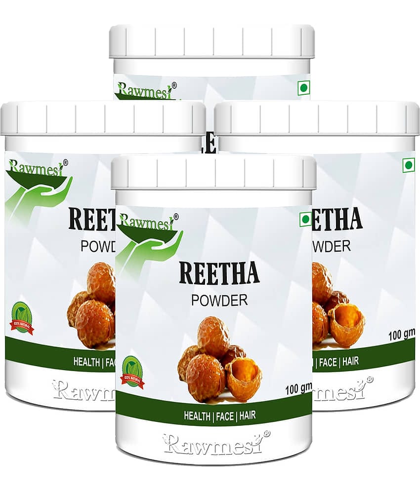 rawmest Reetha Powder Hair Scalp Treatment 400 g Pack of 4