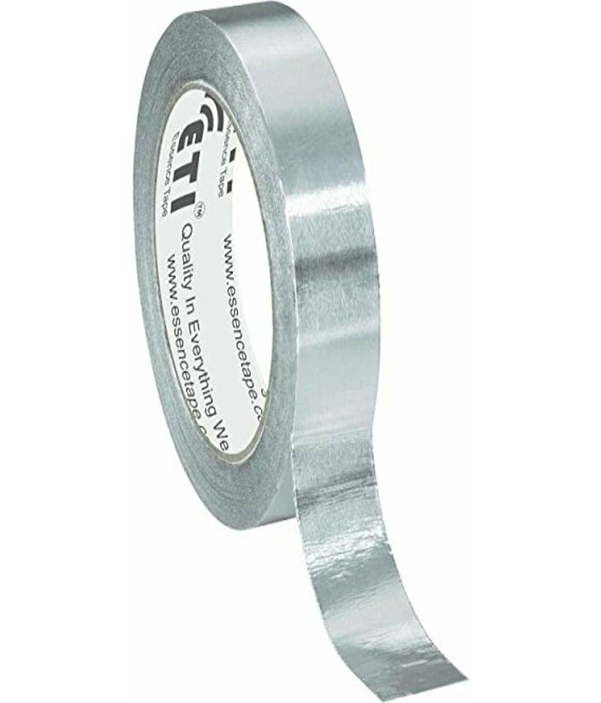 ETI-ALUMINIUM FOIL ADHESIVE TAPE 24mm X 20 Mtr (Pack of 1)