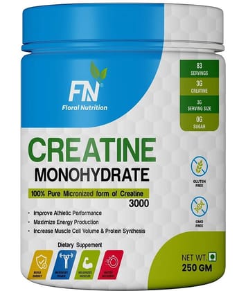 Floral Nutrition Creatine monohydrate Micronized 3000mg 250 gm