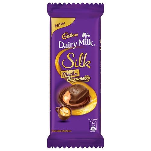Cadbury Dairy Milk Silk Mocha Caramello Chocolate Bar, 60G - Pack Of 6