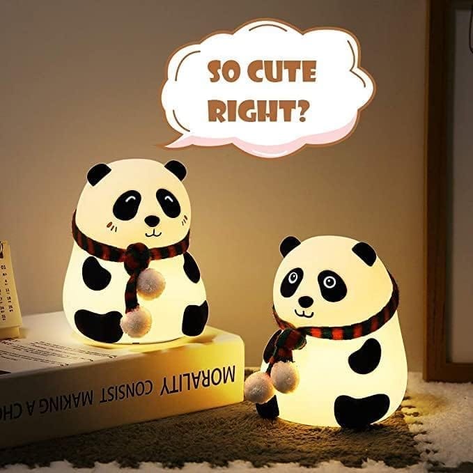 Touch Silicone Panda Light – Night Light for Kids, Girls & Boys | Cute Bedroom Decor for Women | Valentine Special