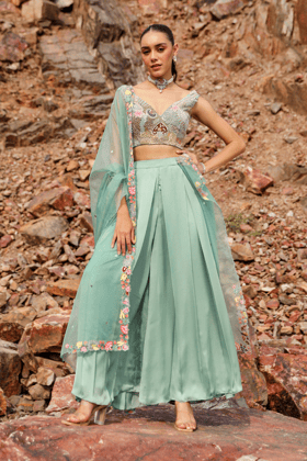 FLAMINGO SHARARA SET-XS